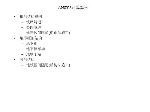 ANSYS计算算例(结构-荷载法)