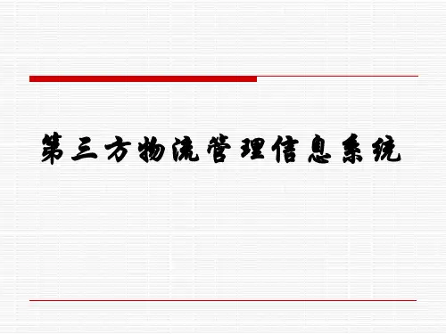 第三方物流管理信息系统(ppt 68)