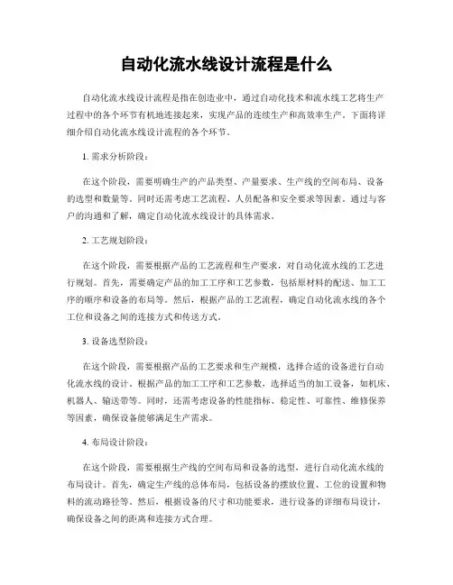 自动化流水线设计流程是什么
