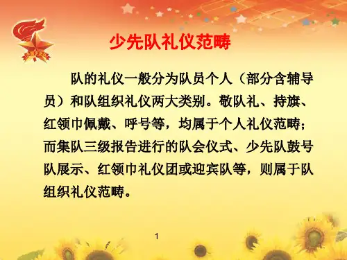少先队基础知识基本礼仪