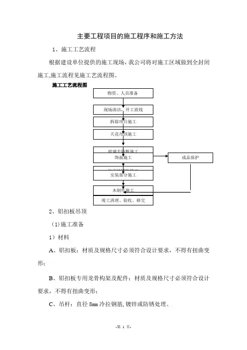 铝扣板施工工艺