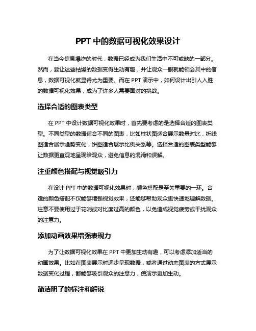 PPT中的数据可视化效果设计