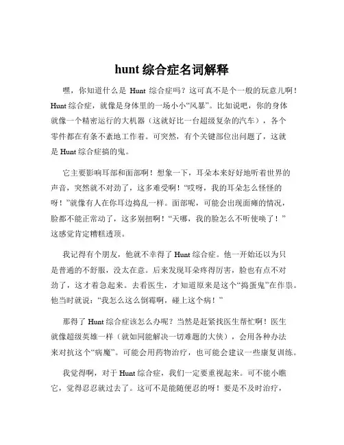 hunt综合症名词解释