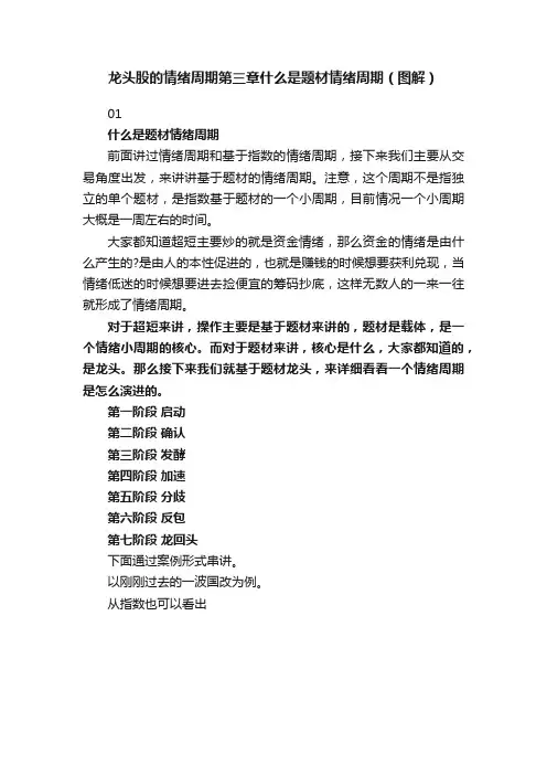 龙头股的情绪周期第三章什么是题材情绪周期（图解）