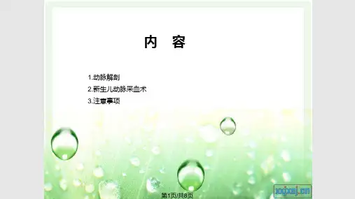 新生儿动脉采血术PPT课件