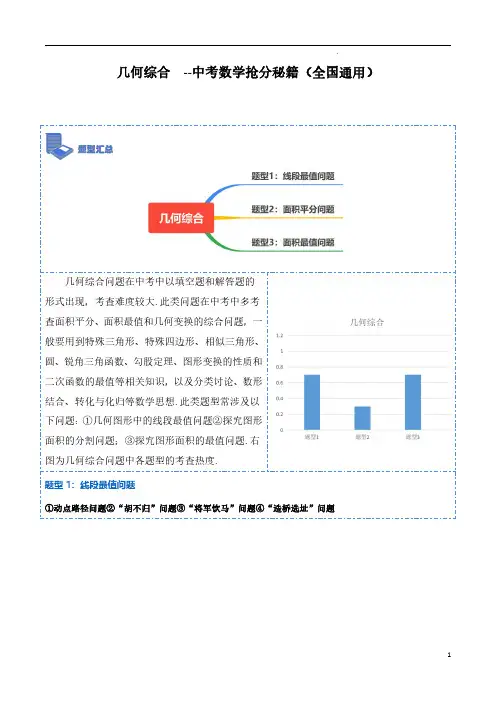 几何综合(解析版)--中考数学抢分压轴题秘籍(全国通用)