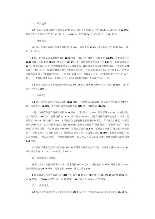 扬州市住房保障和房产管理局-2013年3月扬州市房地产市场月报