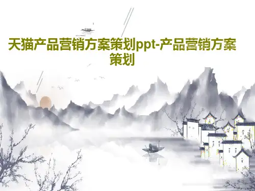 天猫产品营销方案策划ppt-产品营销方案策划共33页文档