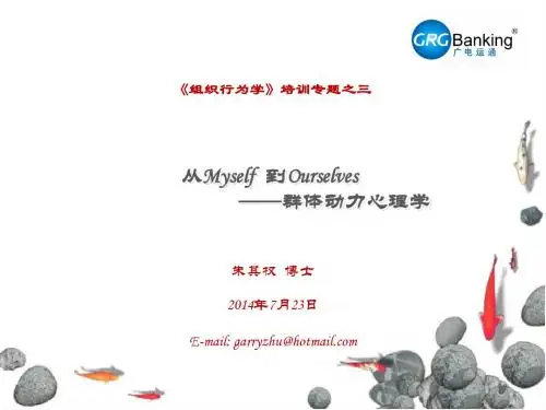 组织行为学专题3：群体动力心理学20140720