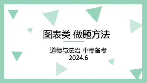 2024年中考三轮道德与法治复习：图表类做题方法+课件