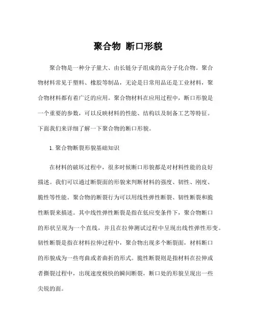 聚合物 断口形貌