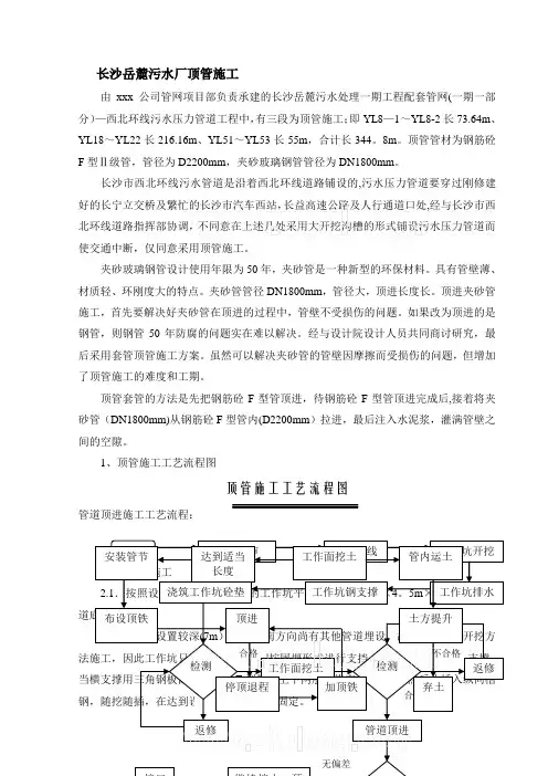 夹砂玻璃钢管顶管施工-secret