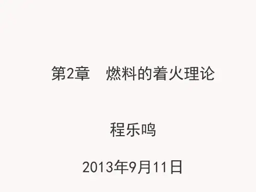 浙大高等燃烧学燃料的着火理论_程乐鸣_2013_9
