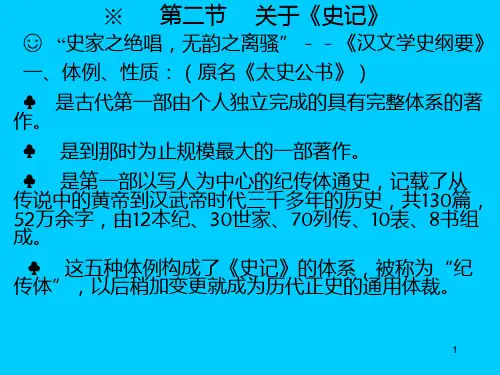 中国古代文学 秦汉文学  续PPT课件