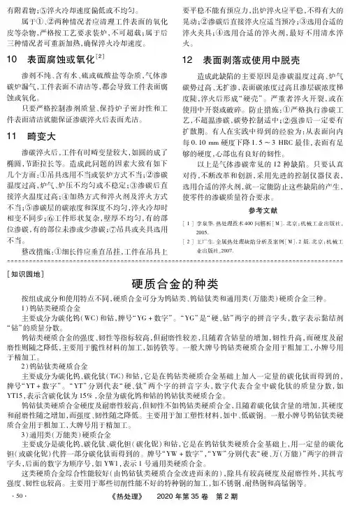 硬质合金的种类