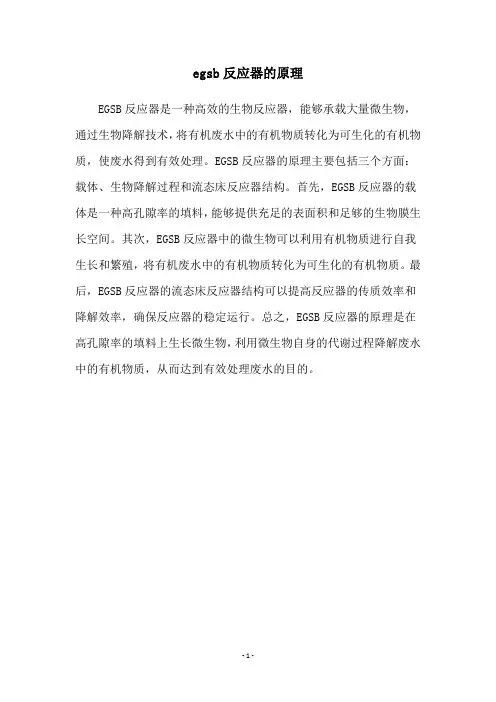 egsb反应器的原理