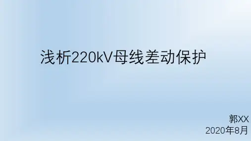 浅析220kV母线保护(正式版)