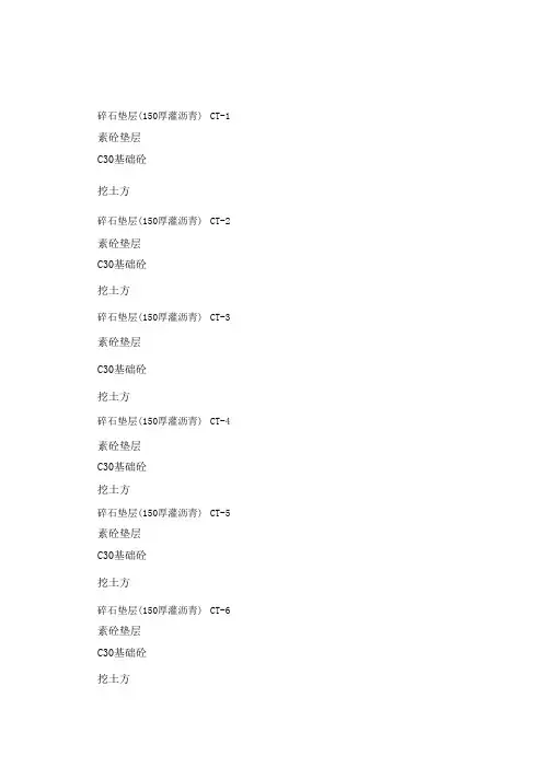 工程量计算稿