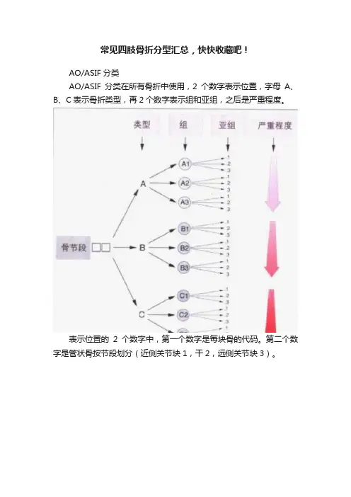 常见四肢骨折分型汇总，快快收藏吧！