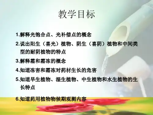 药用植物栽培技术PPT课件