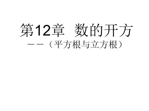 八年级数学数的开方(教学课件201909)
