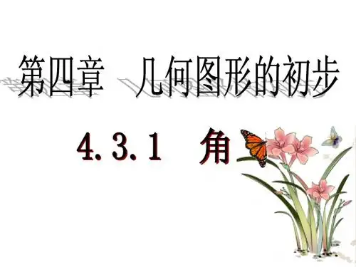 第四章多姿多彩的几何图形4.3.1角的定义表示单位转换