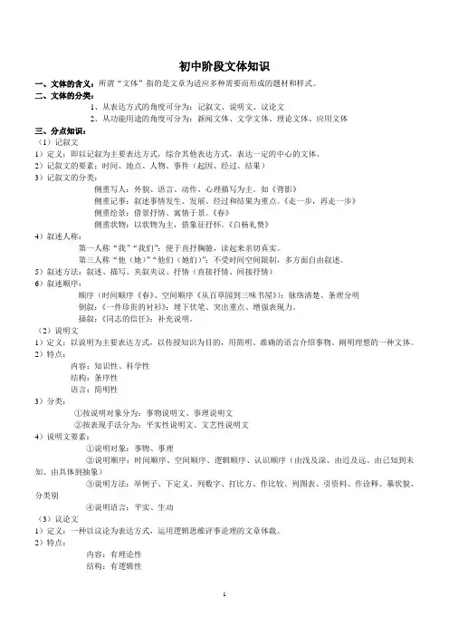 文体知识