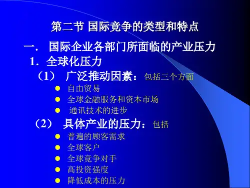 国际企业战略管理