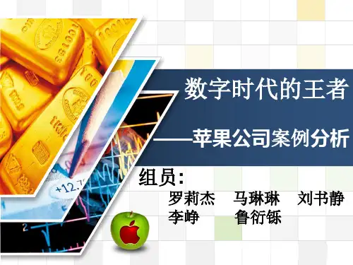 苹果公司案例分析