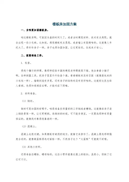 楼板房加固方案