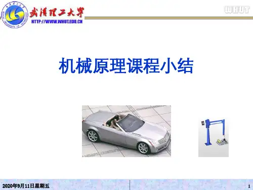 机械原理总结资料