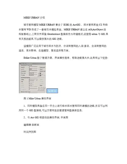 MIKE Urban_CS介绍(排水软件介绍)