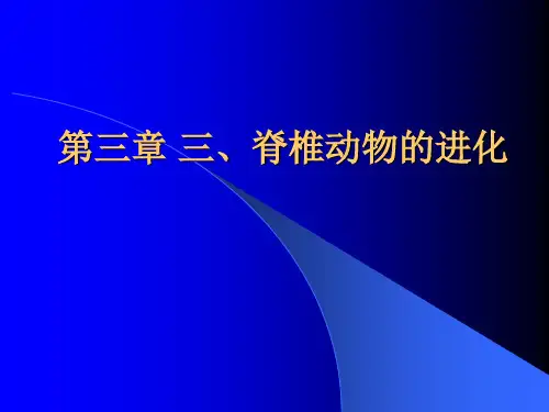 第三章三、脊椎动物的进化