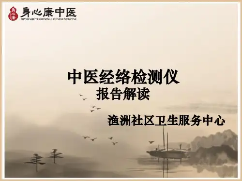 身心康中医经络检测仪—报告解读