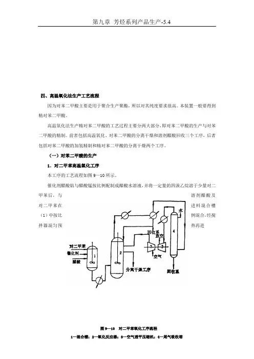 对苯二甲酸的生产原理