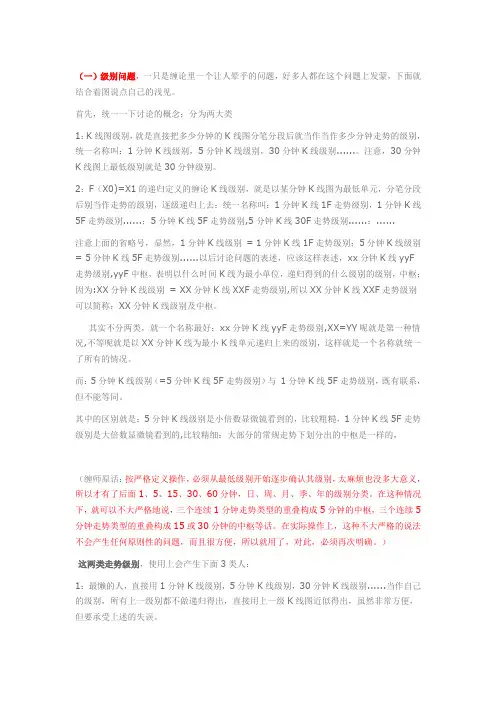 缠论精典解析(操作级别)