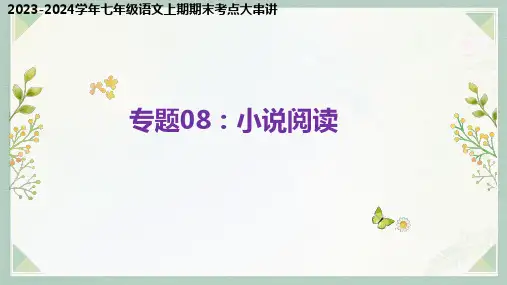 专题08：小说阅读(考点串讲)-2023-2024学年七年级语文上学期期末考点大串讲(统编版)