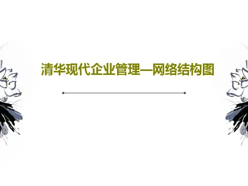 清华现代企业管理—网络结构图87页PPT