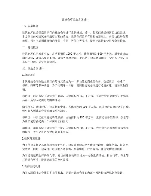 如何做建筑仓库改造方案设计