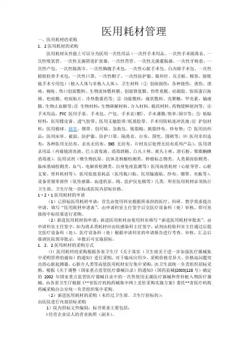 耗材管理
