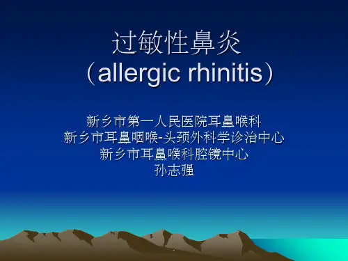 过敏性鼻炎ppt