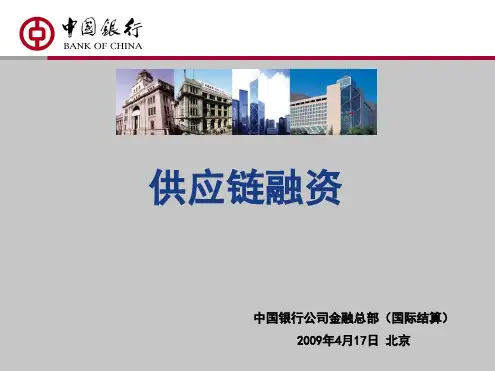 中国银行供应链融资