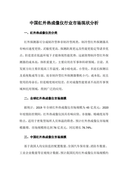 中国红外热成像仪行业市场现状分析