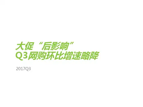 2017年Q3中国电子商务数据监测报告分析报告