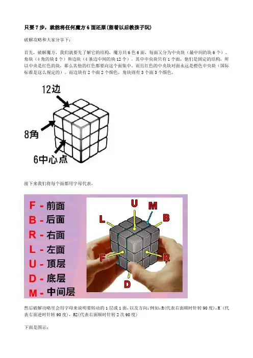 魔方教程 7步