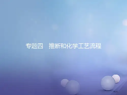 中考化学总复习第二模块专题突破专题4推断和化学工艺流程市赛课公开课一等奖省名师优质课获奖PPT课件