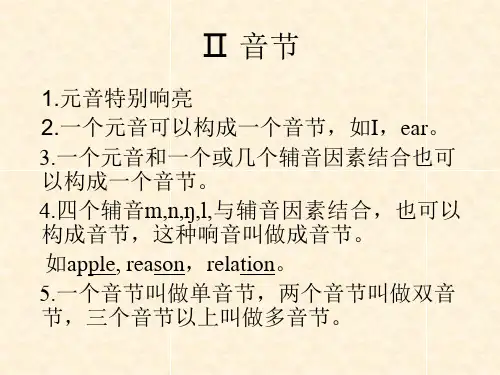 英语的语音和语调ppt课件