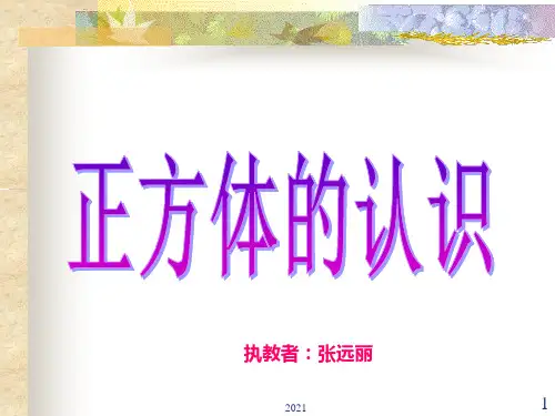 人教版正方体的认识PPT课件