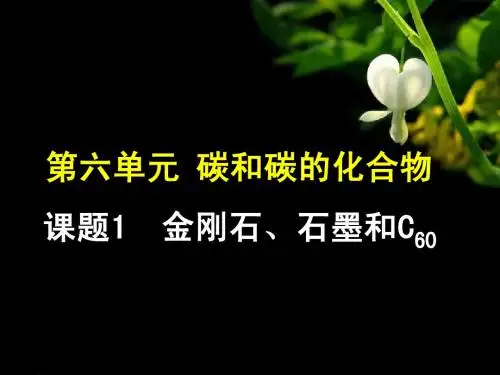 《课题1 金刚石 石墨和C60》1