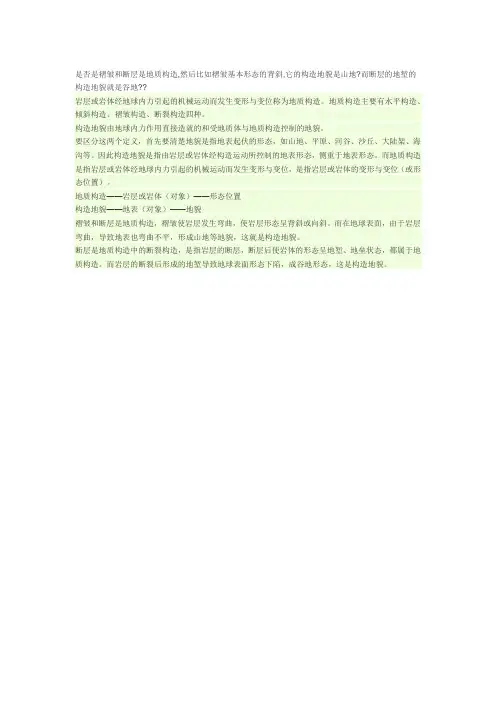 地质构造与地质图识别